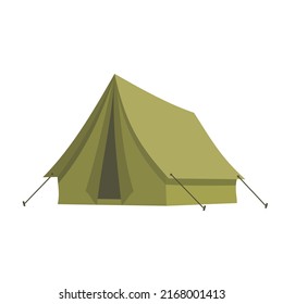 Green Camping Canvas Tent Vector Clipart Stock Vector (Royalty Free ...