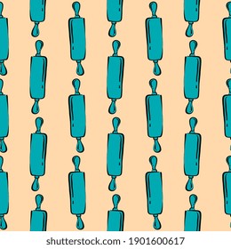 Green candy,seamless pattern on beige background.