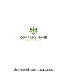 green cannabis and health logo