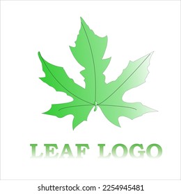 Green Cannabis leaf vector logo