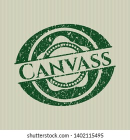 Green Canvass rubber grunge texture seal