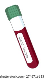 Green Cap Blood Sample Tube - Medical Test Tube for Laboratory Analysis