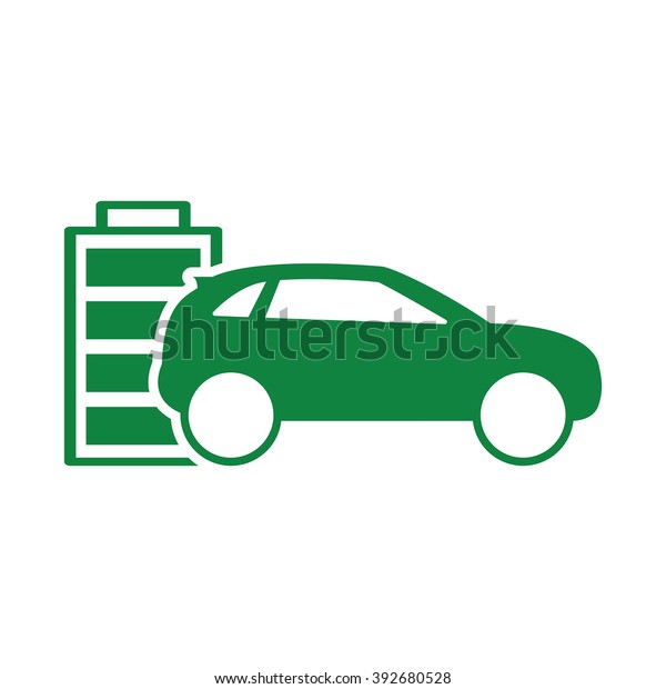 green car full\
battery