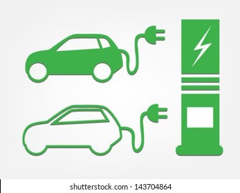 Green car icons