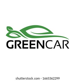 Design-Vorlage für das Green Car Logo
