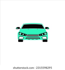 Green Car logo design vector template