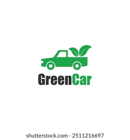 Green Car Logo Vector Modern