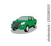 Green car vector illustration