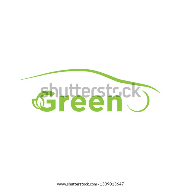 green car, vector logo\
template