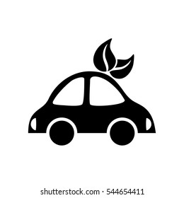 Green car vehicle icon vector illustration graphic design