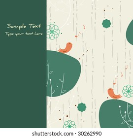 green card template