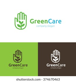 Green care logo template