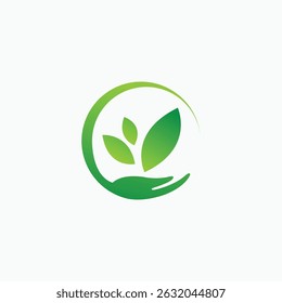Green care, Nature Care logo, eco leaf, energy, eco nature, leaves, eco sun, tree, hand vector template fully editable