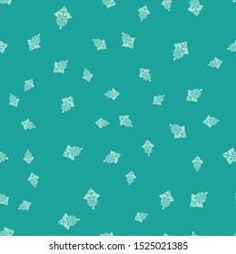 Green Cargo ship icon isolated seamless pattern on green background.  Vector Illustration
