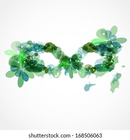 green carnival or ecology mask