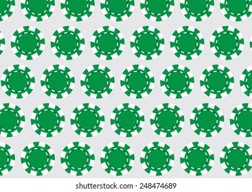 green casino chips,  eps 10