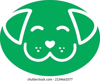 Green Cat logo icon, vector illustration template