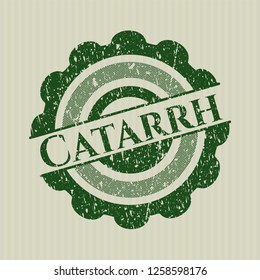 Green Catarrh distressed rubber grunge seal