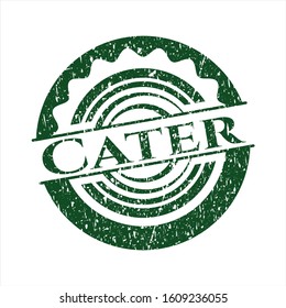 Green Cater distress rubber grunge texture stamp