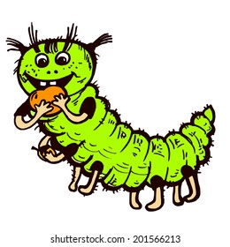green caterpillar 