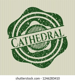 Green Cathedral rubber grunge texture stamp