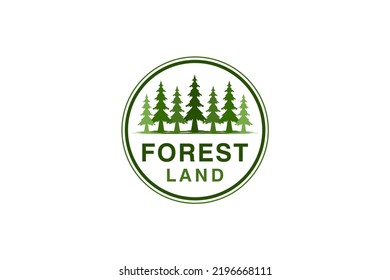 Green Cedar Pine Tree Logo Nature Stock Vector (Royalty Free ...