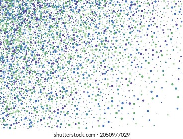 Green Celebrate Round Background. Blue Dot Celebration. Ball Christmas Illustration. Purple Carnival Confetti.
