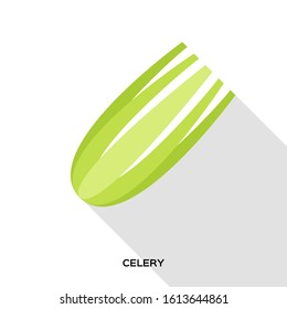 Green Celery Green Organic Vegetable. Healthy food.