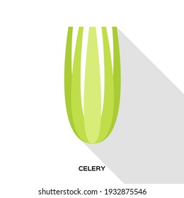 Green Celery Green Organic Vegetable. Healthy food.