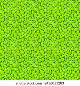 Células verdes patrón sin fisuras. Ilustración de vector de estructura de hoja. Fondo fresco de la plantilla del verdor. Planta textura repetida para diseño orgánico, ecológico, agro y científico. semillas de fondo sin fin.