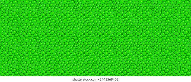 Green cells seamless pattern. Seed repeated wallpaper vector illustration. Fresh greenary template background. Plant structure repeated texture for organic, eco, agro design. celluloze endless texture