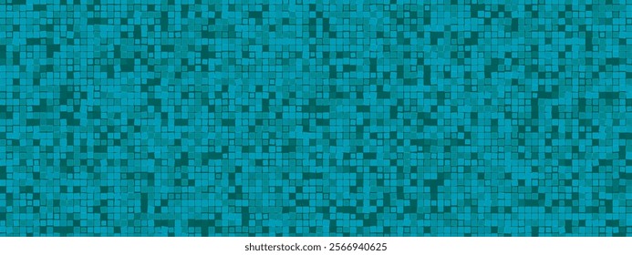 Green ceramic tile on bathroom wall. The bottom of the pool. Kitchen floor. Natural material in the decoration of the apartment. Vector background.