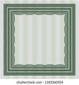 Green Certificate of achievement template. Beauty design. With complex linear background. Customizable, Easy to edit and change colors. 