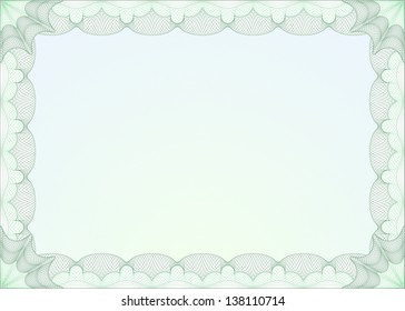 Green Certificate Template Stock Vector (Royalty Free) 138110714