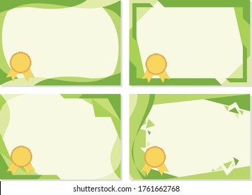 Green Certificate Template can be used for template of certificate that you want 