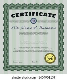 Green Certificate template. With quality background. Modern design. Customizable, Easy to edit and change colors. 