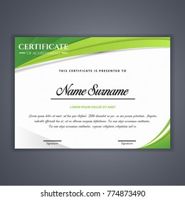 Certificate Template Awards Diploma Background Vector Stock Vector ...