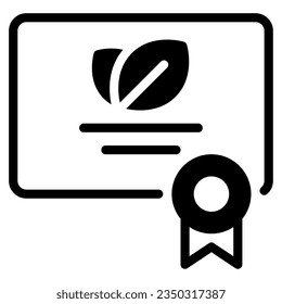 Icono de certificación verde se puede usar para web, aplicación, infografía, etc