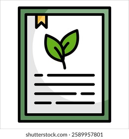 Green Certification Icon Element For Design