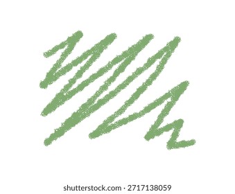 Grünes Kreiderechteck mit handgezeichneter Skizze bildet ein eindeutiges Textfeld. Scribble Stroke fügt eine kreative Textbox Highlight und abstrakten Hintergrund. Grafische Vorlage, ideal für Nachrichten oder Notizen.