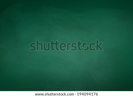 Green chalkboard background. Vector illustration.