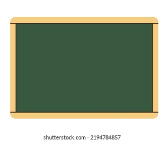 pizarra verde con ilustración vectorial de pizarra de tiza