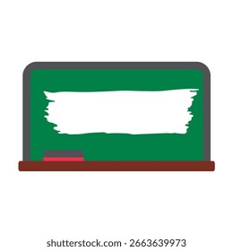 Ícone de quadro-negro verde. Ilustração vetorial