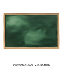 Green Chalkboard Isolated Hand Drawn Watercolor Painting Illustration