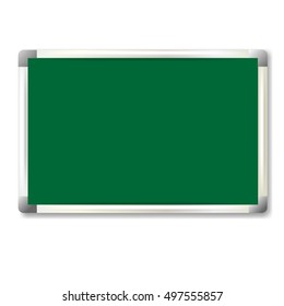 Green chalkboard. Vector