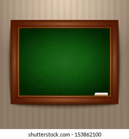 Green chalkboard.Vector 