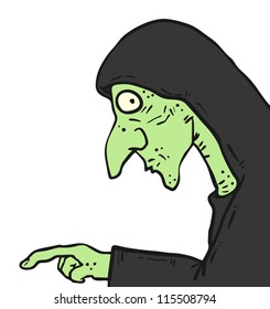 Green character mask