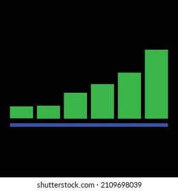 Green Chart Going Stock Vector (Royalty Free) 2109698039 | Shutterstock