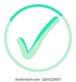 Green Check Icon Vector PNG