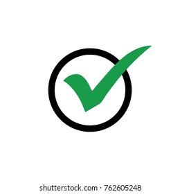 green check mark in circle icon